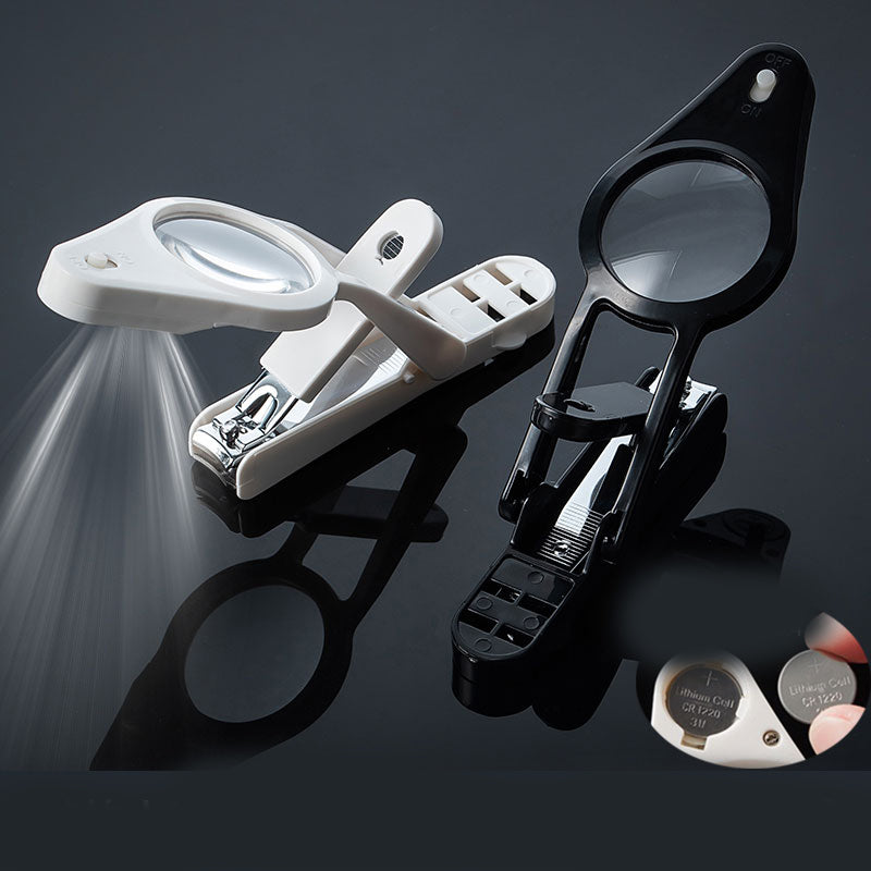 Creative Household Nail Clippers With Magnifying Glass - Fashionner