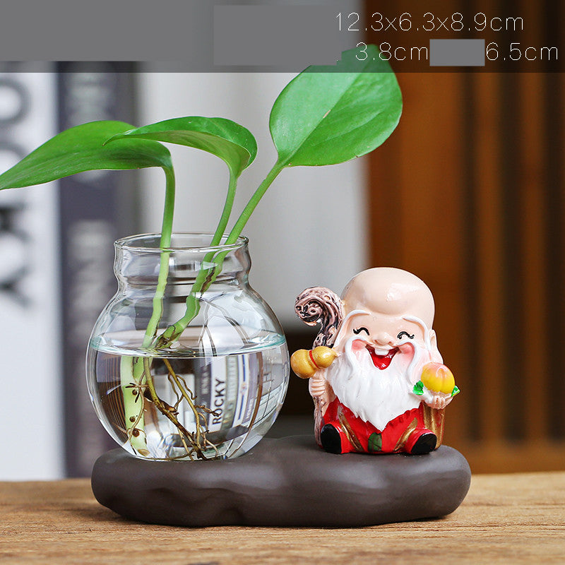 Lucky Jinbao Decoration Hydroponic Vase