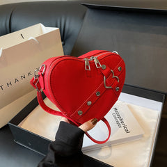 Women's Crossbody High-grade Heart-shaped Box Bag - Fashionner