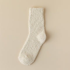 Coral Fleece Long Winter Fleece-lined Thickened Room Socks - Fashionner