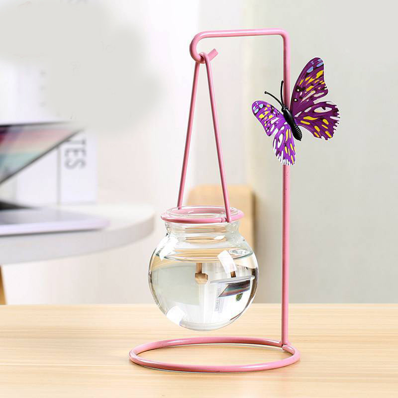 Creative Wrought Iron Table Decoration Hydroponic Vase