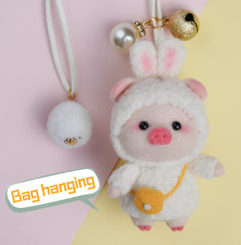 Wool Felt Poke Poke Material Bag DIY Handmade Pendant Key Chain Jewelry Accessories