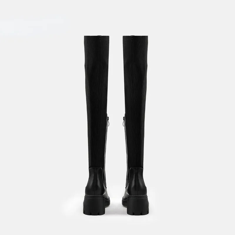 High Heel Springy Thigh Boot Women - Fashionner