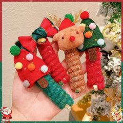 Cute Girls Elastic Rubber Band Christmas Children Telephone Wire Hair Spiral Coil Festive Dress Up Kid Hair Accessories Headwear