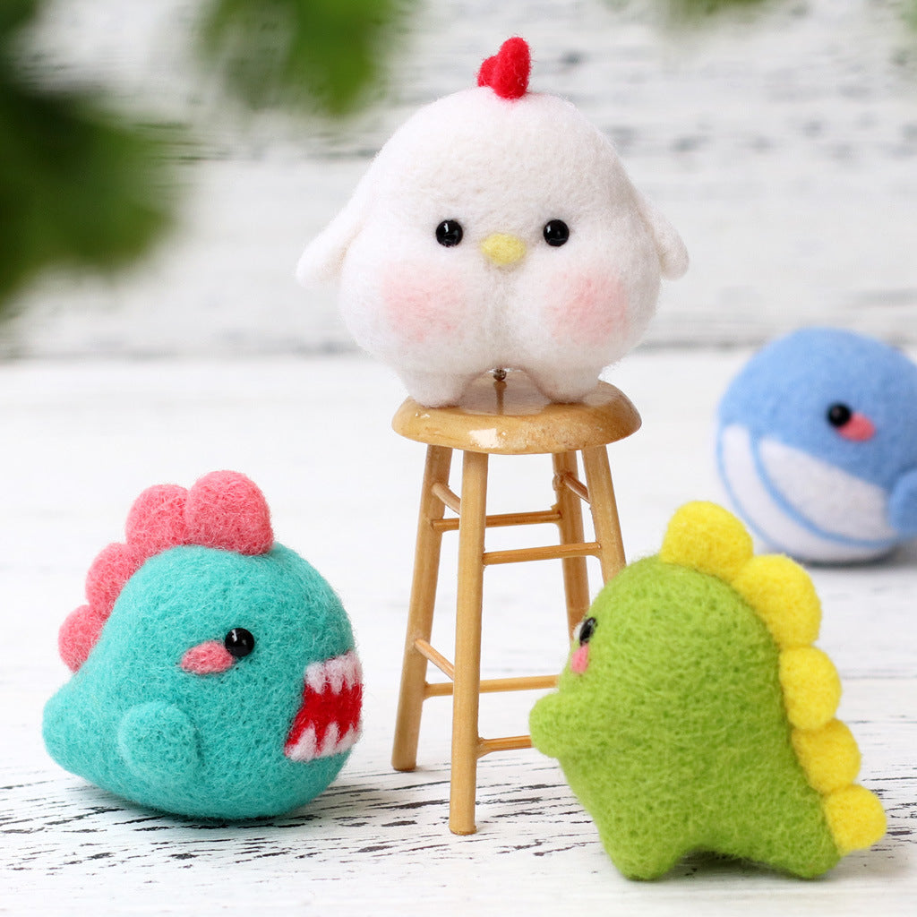 Wool Felt Plush Doll Poke Material Kit