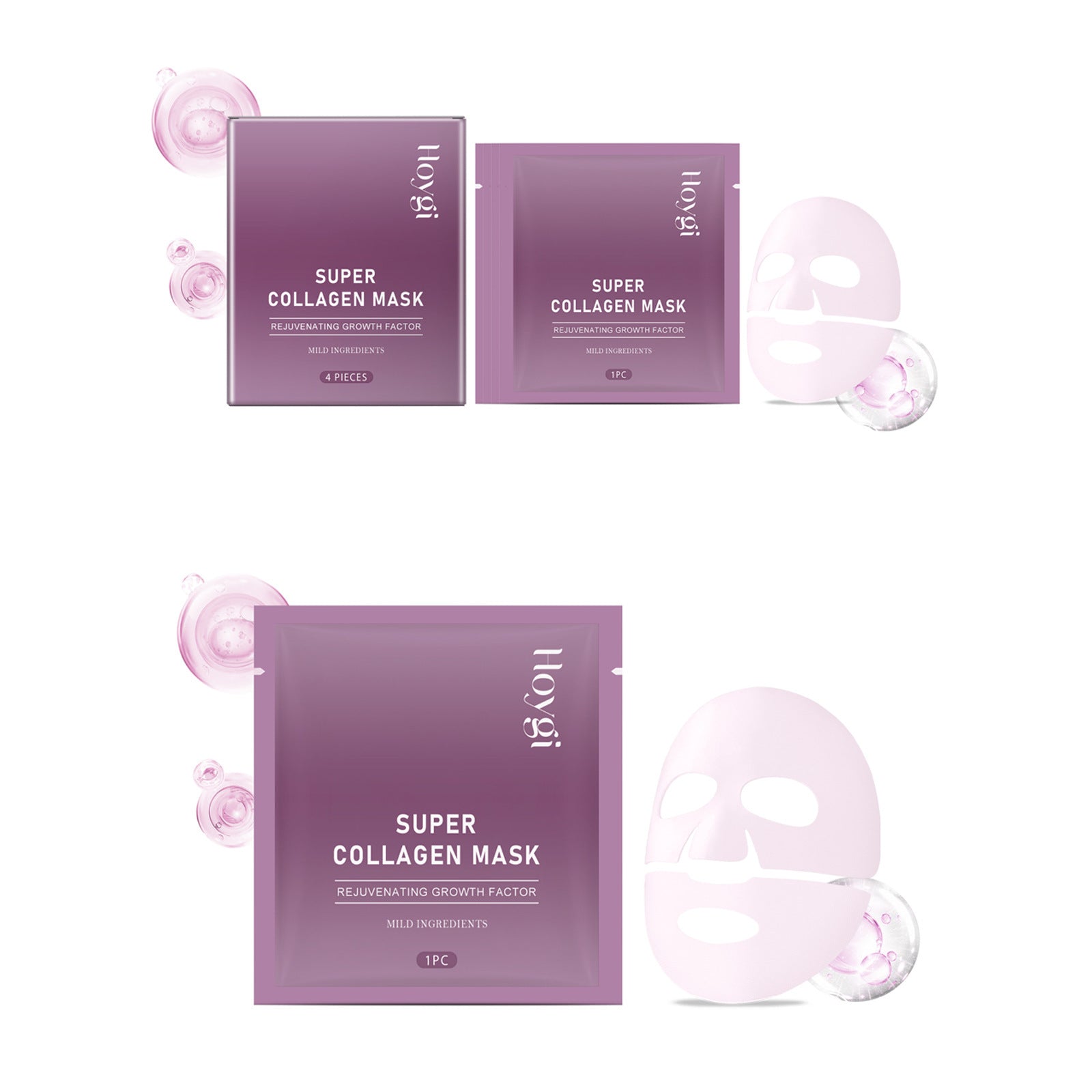 Collagen Moisturizing Mask Smoothen Fine Wrinkles