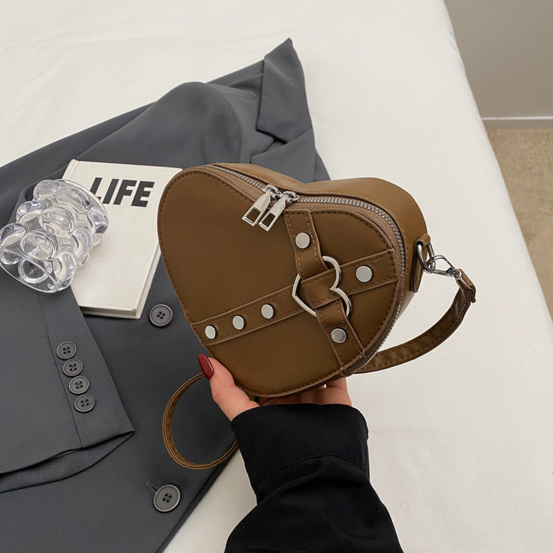 Women's Crossbody High-grade Heart-shaped Box Bag - Fashionner